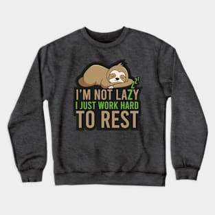 Cute Relax Sloth Crewneck Sweatshirt